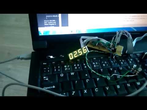 Digital Voltmeter  with 7 segment display on Atmel AVR- attiny13