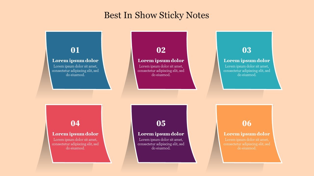 How To Create A Sticky Notes Infographic PowerPoint