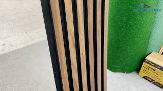 Lamelový obklad akustický 270x30cm ořech