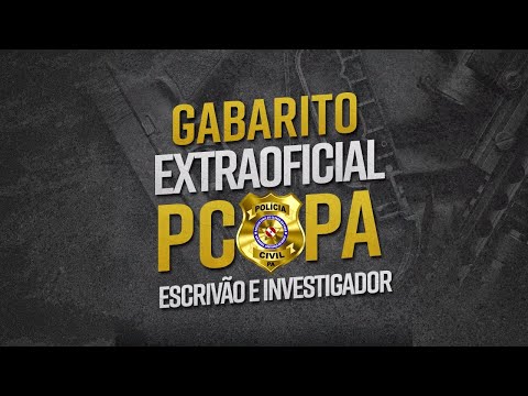 Gabarito Extraoficial - Investigador - PC PA - Alfacon