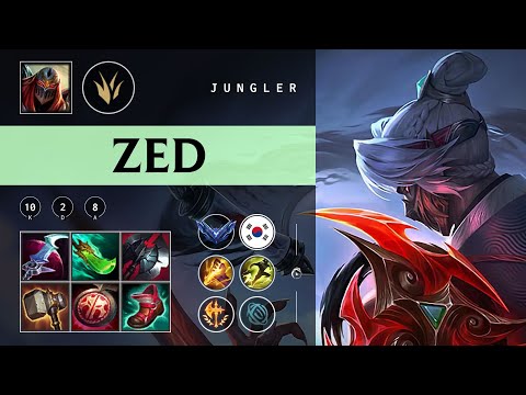 Zed Jungle vs Hecarim - KR Diamond Patch 25.23