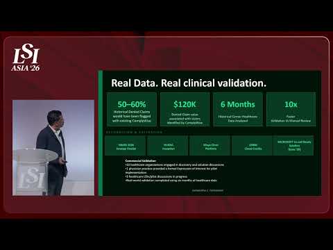 Murthy Anupindi, COMPLYWISE LLC - Real-Time Healthcare Data Validation Platform | LSI Asia '26