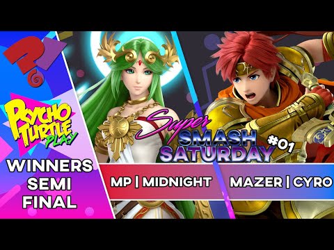 Super Smash Saturday #01 - MP | Midnight (Palutena) vs Mazer | Cyro (Roy) / Winners Semis