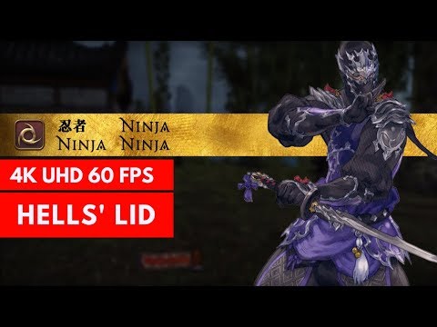 FFXIV STORMBLOOD: Hells' Lid - NINJA GAMEPLAY 99 [4K/60FPS]