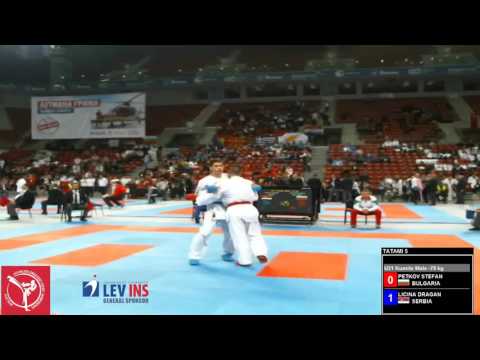 Petkov Stefan vs Licina Dragan _ Balkan Karate Championships 2014