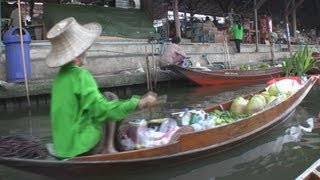preview picture of video 'Floating Market, Damnoen Saduak, Thailand / Pływający Targ, Damnoen Saduak, Tajlandia'