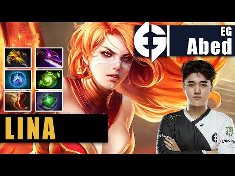 Lina Mid | EG.Abed | NA RANK TOP 1 ABED IS A TOTAL BEAST NEXT LEVEL PLAY | 7.31b Gameplay Highlights