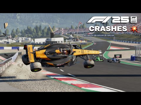 F1 2025 𝗥𝗘𝗔𝗟𝗜𝗦𝗧𝗜𝗖 CRASHES 💥 #4 *DAMAGE MOD*