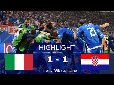 ITALY VS CROATIA 1-1 - All goals and highlights - Modric's heart broke