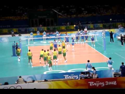  Brazil Serbia 120808 Beijing Olympic games Men's Volleyball