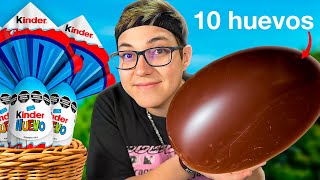 Mezclé 10 HUEVOS KINDER para hacer UNO SOLO