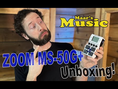 Zoom MS-50G+ MultiStomp for Guitarists Multi-effects Pedal Unboxing