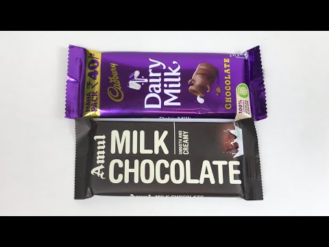 Cadbury Dairy Milk & Amul Milk Chocolate