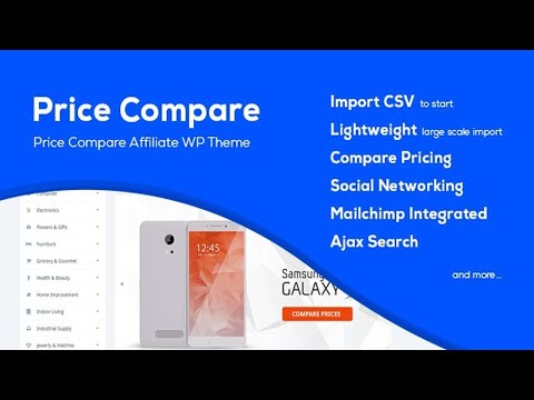 Price Compare - Cost Comparison WordPress Theme Free Download