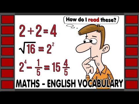 Maths Symbols & Equations - English Vocabulary | Maths Vocabulary | Math or Maths | Basic Math