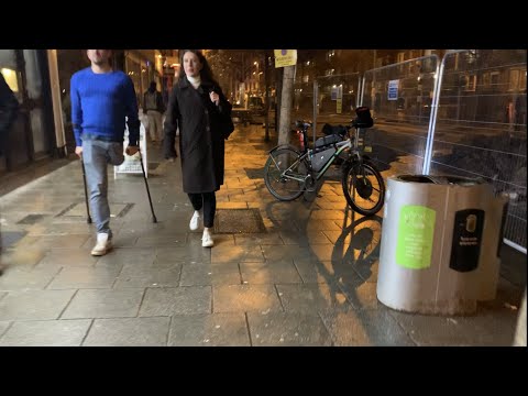 Walk from Southwark station to Waterloo station First test 20/03/2022