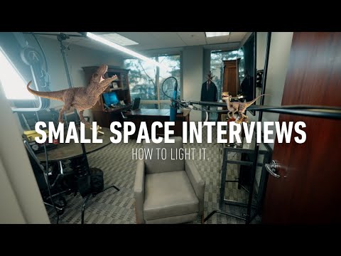 HOW TO film a INTERVIEW in a SMALL SPACE.
