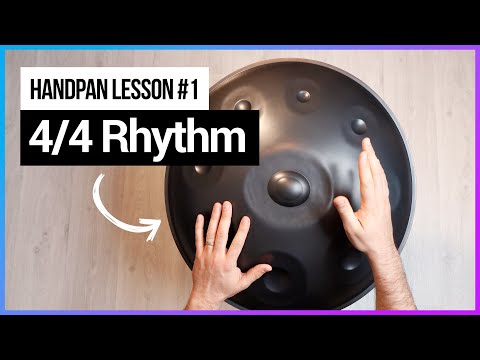 Handpan lessons Ex#1: Basic 4/4 Rhythm (for beginners)