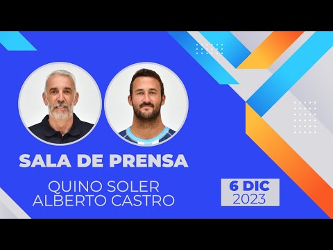 Sala de prensa. Quino Soler y Alberto Castro (6/12/2023)