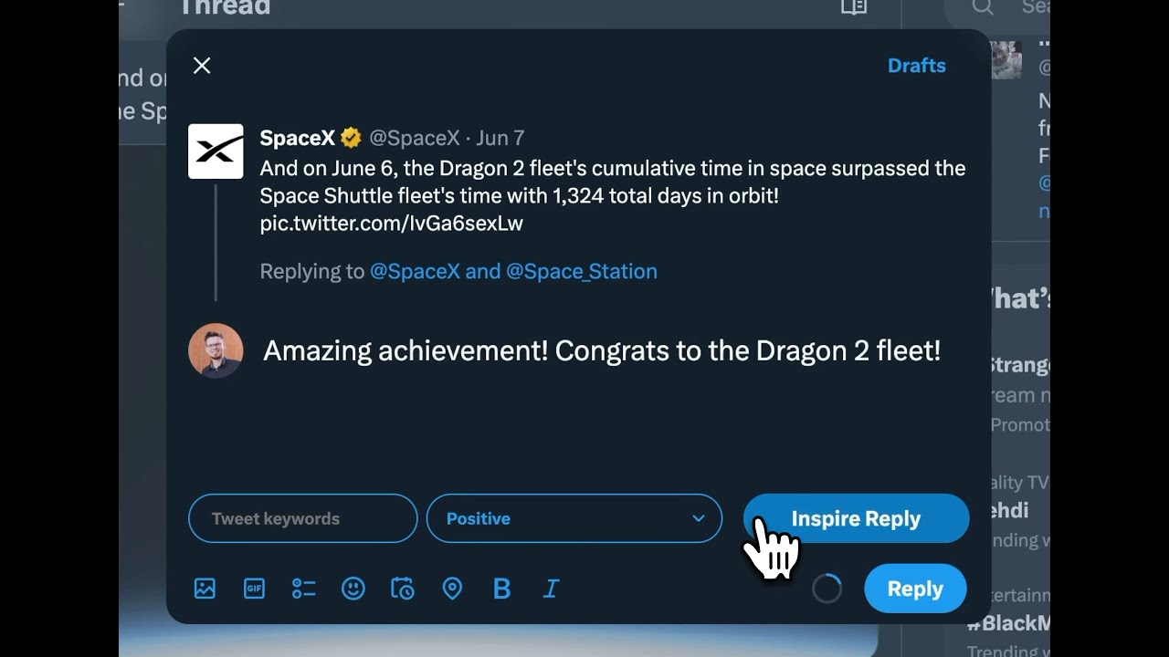 TweetAI.com Chrome Extension Demo - inspire your tweets in seconds