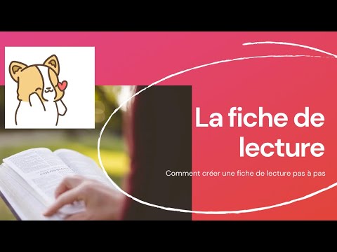 ETUDES DE LETTRES - La fiche de lecture
