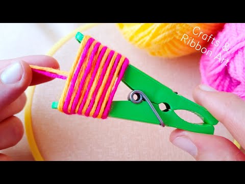 It's so Beautiful 💖🌟 Superb Flower Craft Idea with Wool - DIY Amazing Yarn Flower Design