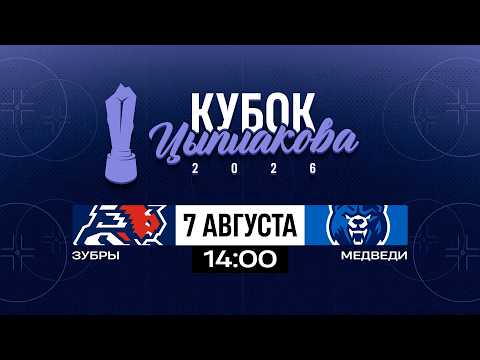 Зубры - Медведи | 07.08.2026 | Кубок Цыплакова | Матч за 9-14 место | Матч #2 | Прямая трансляция
