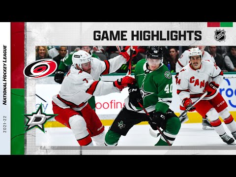 Hurricanes @ Stars 11/30/21 | NHL Highlights
