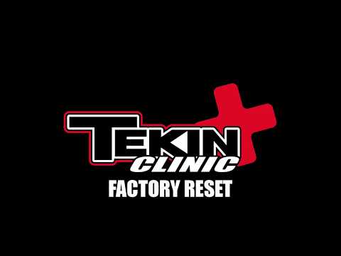 Tekin Clinic: Factory Reset Your ESC