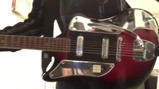 Video thumbnail for Kingston Kawai Teisco Houndog Taylor 2 pickup guitar vintage Japan by johnnyangel69