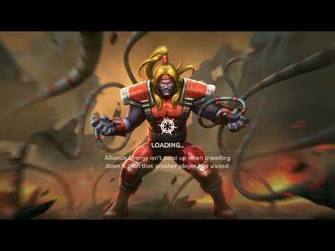 MCOC ¦¦ Corvus Glaive (w/ 4 Glaive Charges) vs Master Mode Emma Frost ft. Unplayable Lag :))