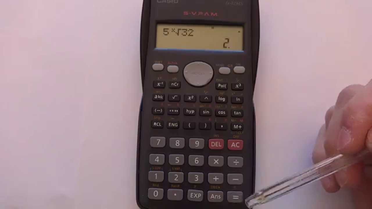 ¿Cómo usar la calculadora para calcular raíces