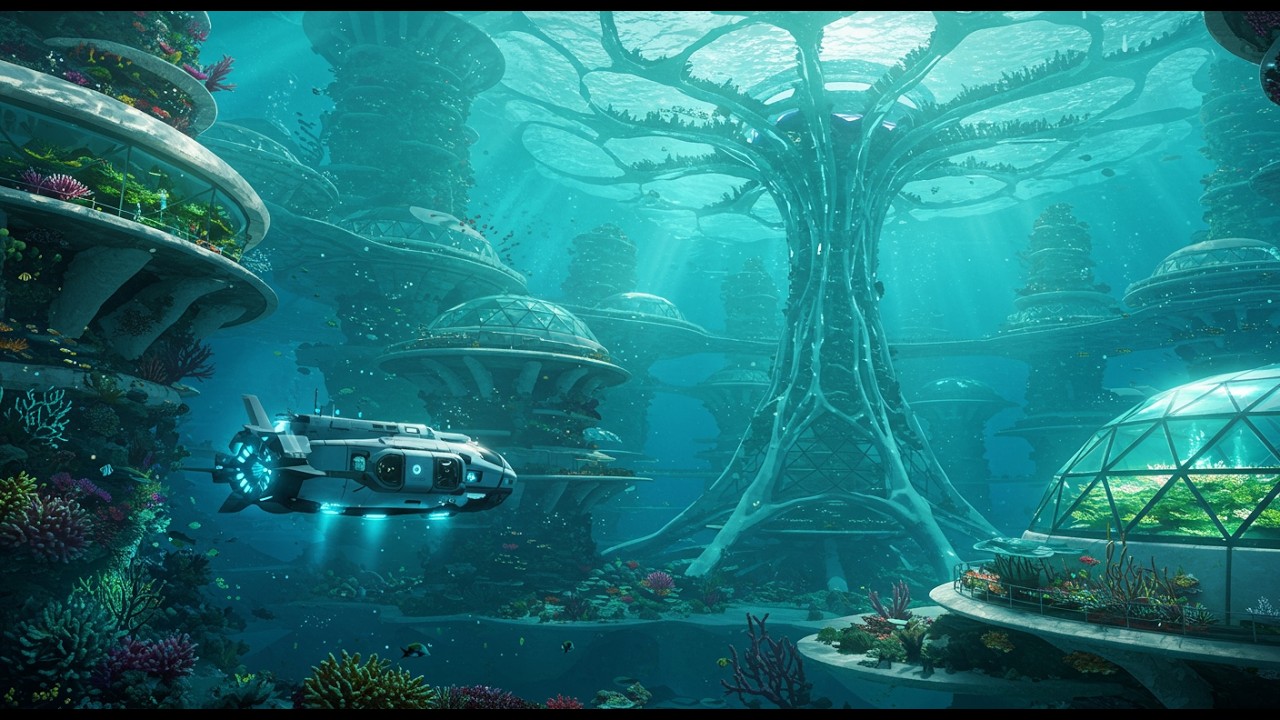 05. Solarpunk Deep Dive: The Azure Archipelago of 2250 | Underwater Civilization Documentary