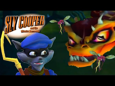 Sly Cooper: ...and getting attacked by a giant snake...