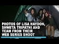 Photos Of Lisa Haydon Shweta Tripathi And Team From Their Web Series Shoot