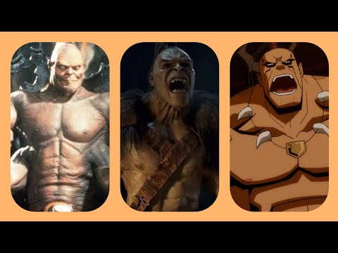 Evolution of "Goro" in Cartoons and Movies. (Mortal Kombat)