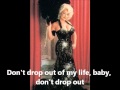 Dolly Parton Don't Drop Out with Lyrics