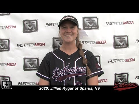 2020 Jillian Kygar Catcher and First Base Softball Skills Video - Nevada Batbusters
