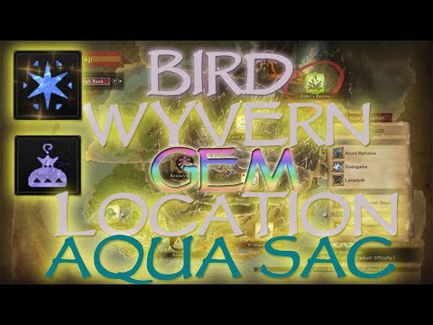 monster hunter world how to find Bird Wyvern Gem how to find Aqua Sac