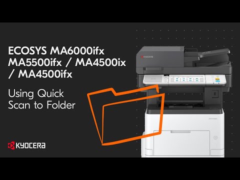 Kyocera MA4500ifx — Quick Scan в папку