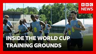 BBC tests out England and Argentina's World Cup training grounds in Kansas City | BBC News