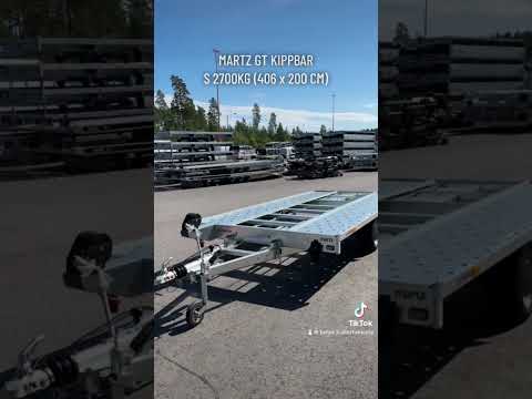 Uutta tuotetta puskee! 🔥Martz GT kippbar S 2700kg (406 x 200 cm) -autonkuljetuskärry #trailertukku