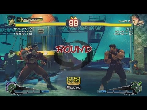 HARITSUKA ANN (Dictator) vs. Jyobin (Ryu) - SSFIV AE 2012 Match