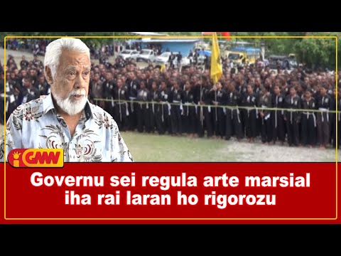 Governu sei regula arte marsial iha rai laran ho rigorozu