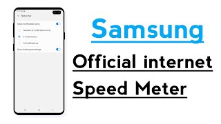 Samsung Official Internet Speed Meter
