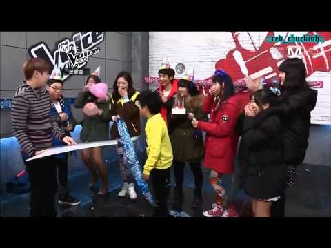 [ENG SUB] 130125 Voice Kids - Yoseop's birthday party & Eunjeong's rap