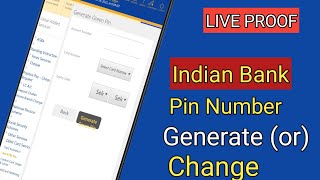 How to online indian bank atm pin number generation for tamil | online ATM card pin change |