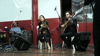 Julian Hermida y Josefina Scaglione en la milonga solidaria 2