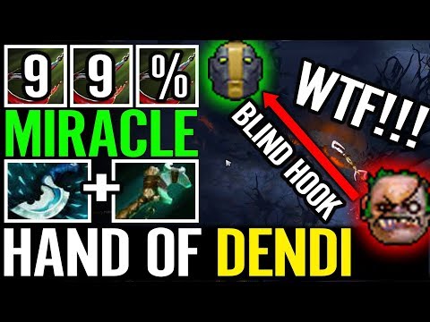 Dota 2 Miracle with Dendi Pudge Spirit HOOK Like a God 99.99%