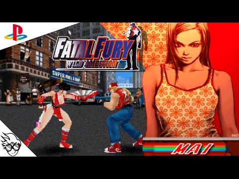 Fatal Fury: Wild Ambition (PS1/Playstation 1999) - Mai Shiranui [Playthrough/LongPlay]